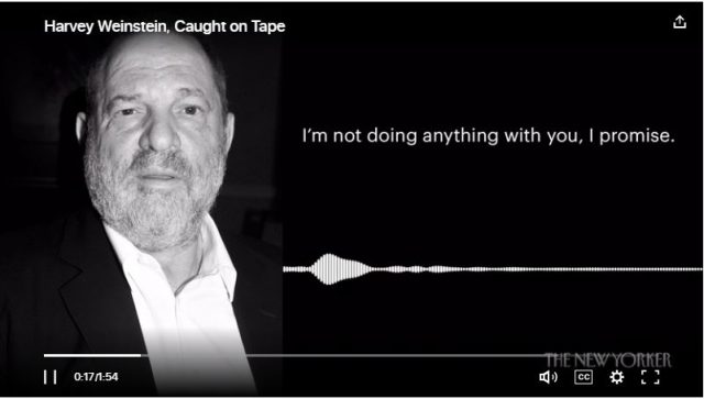 audio tape Weinstein