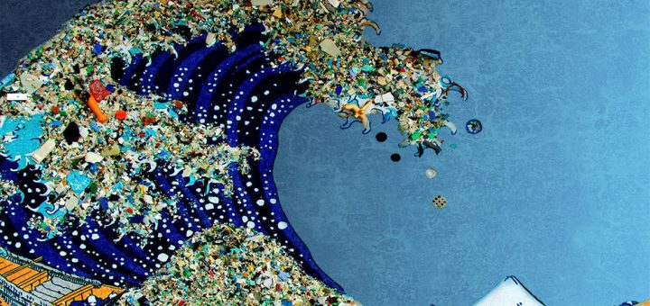 disegno-onda-plastica negli oceani